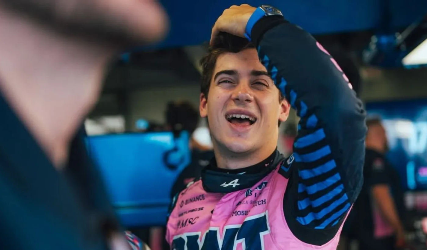 Franco Colapinto feliz