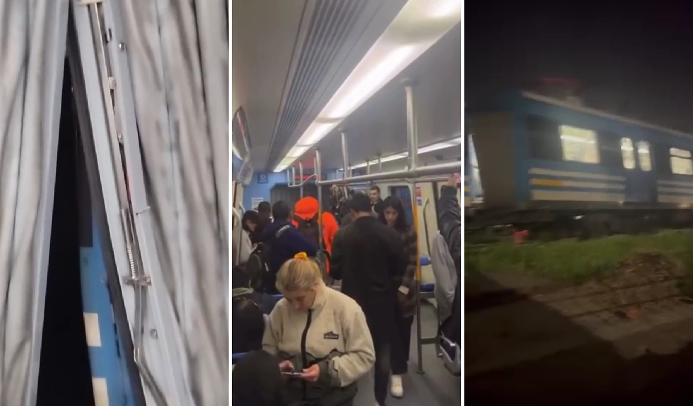 Los videos de los pasajeros que viajaban en el tren Roca que se salió de la  vía en La Plata