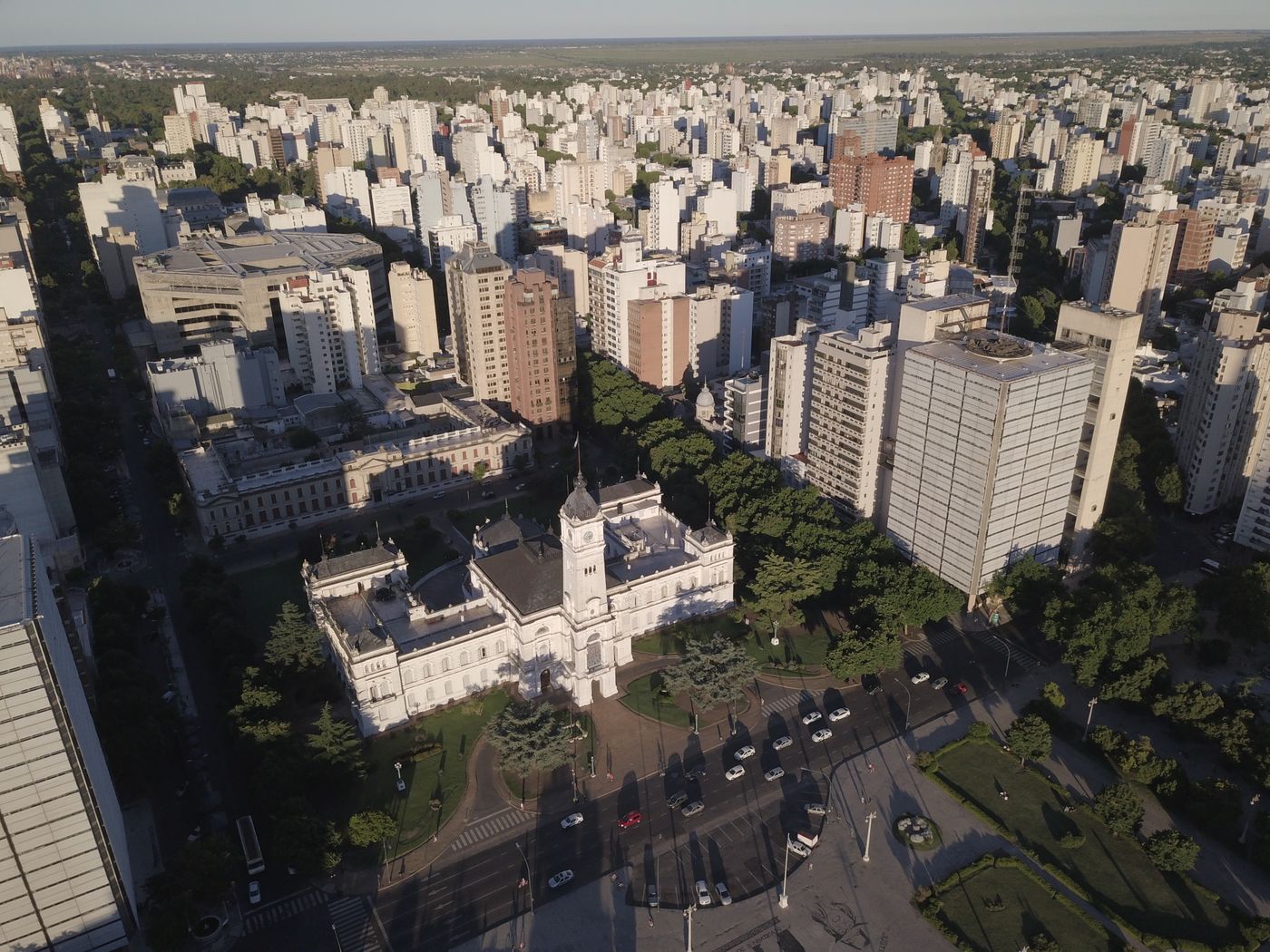 La Plata aerea municipalidad Plaza Moreno