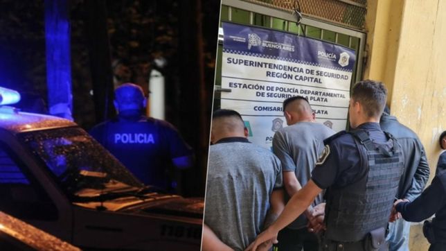 lluvia de piedras, policias heridos y nueve detenidos despues de una fiesta en la plata
