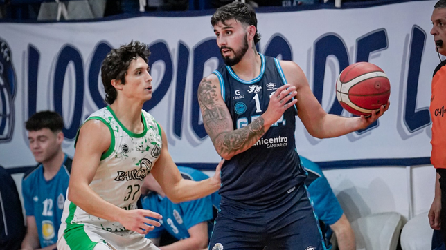 gimnasia se lucio ante barrio parque y quedo match point en la liga de basquet