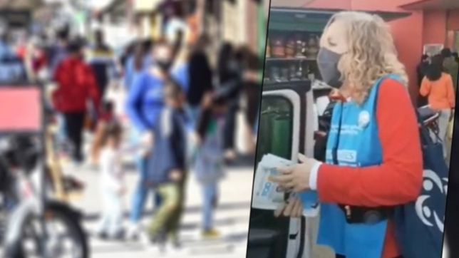 acusan a vacunadora de repartir propaganda del frente de todos