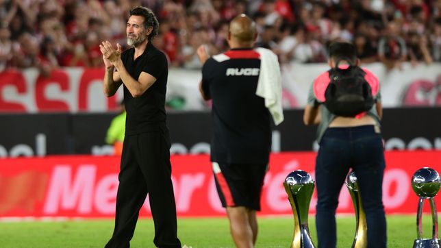 dominguez agradecio a los hinchas, hablo de impulsar su carrera y emociono a todo estudiantes