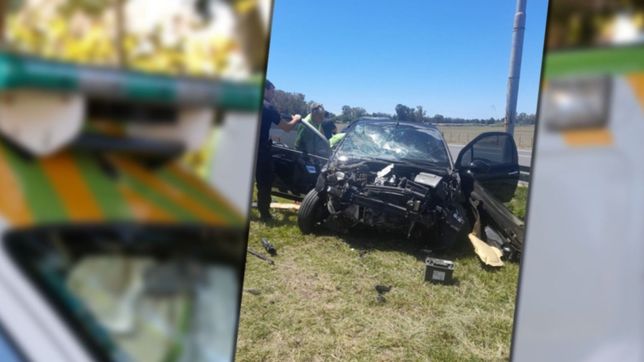 impactante accidente con personas atrapadas y heridas en la plata