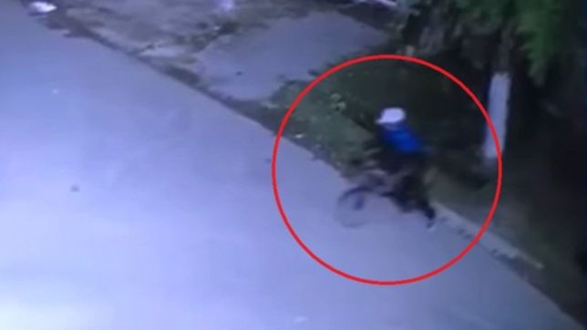 video: en banda, cuatro ladrones entraron a una casa de la plata y robaron una bicicleta