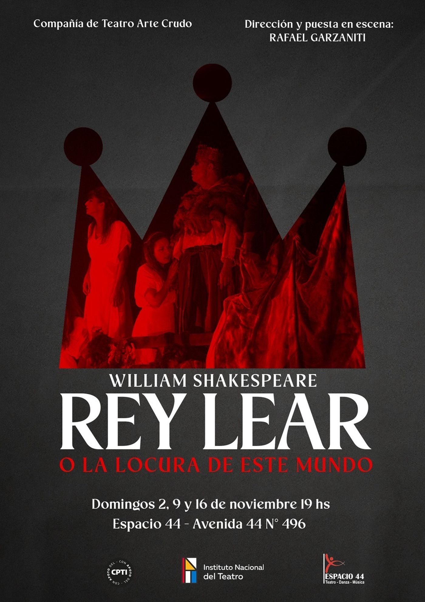 La obra de teatro de William Shakespeare tendrá tres funciones en La Plata La obra de teatro de William Shakespeare tendrá tres funciones en La Plata