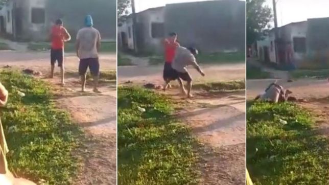 video: una violenta pelea con un increible final llego a tiktok y se viralizo