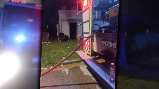 una casa de la plata se prendio fuego, el dueno quedo atrapado y murio en el lugar