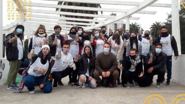 garro pone en escena la alta movida, un voluntariado integrado jovenes del pro