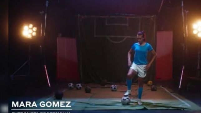 la publicidad de la futbolista trans de villa san carlos que es furor en la tv