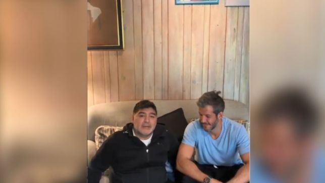 diego maradona grabo un video y hablo sobre su posible llegada a gimnasia