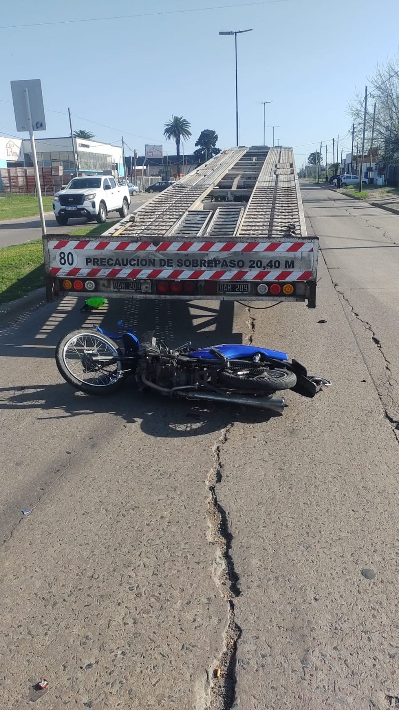 La trágica escena del accidente fatal en La Plata