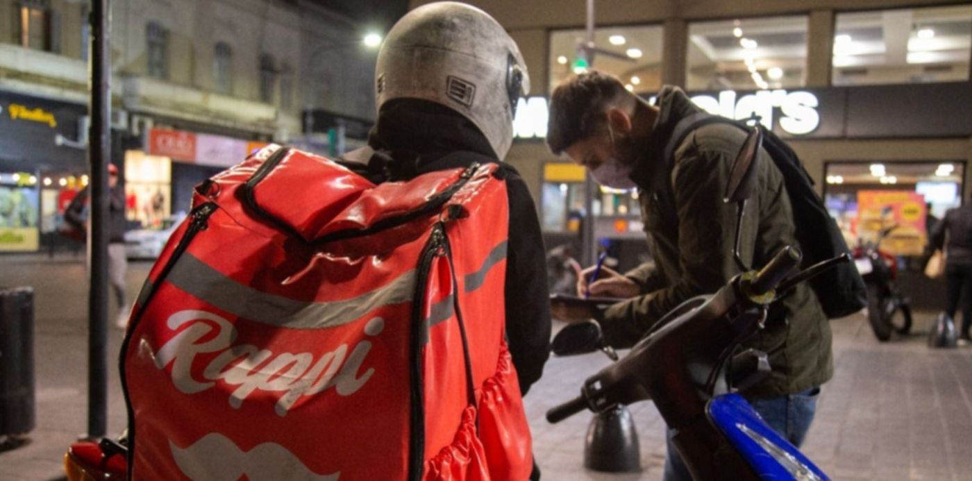 Control de trabajadores de Rappi Glovo y Pedidos Ya