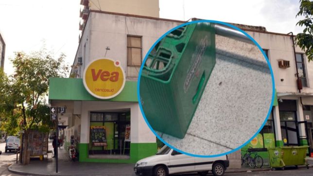 video: hacia las compras en el vea de 11 y 47 y encontro una cucaracha entre los vinos