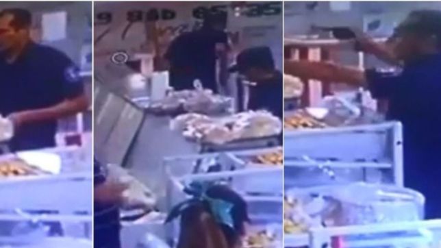 uno de los ladrones que robaron en una panaderia de la plata era policia: lo separaron