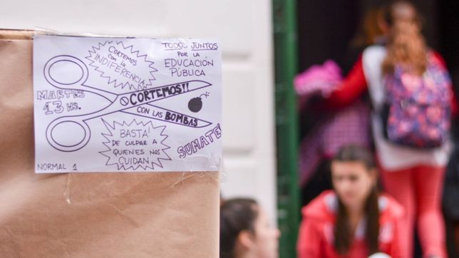 ?no queremos mas amenazas, queremos estudiar?, el desesperado pedido de los alumnos del normal 1