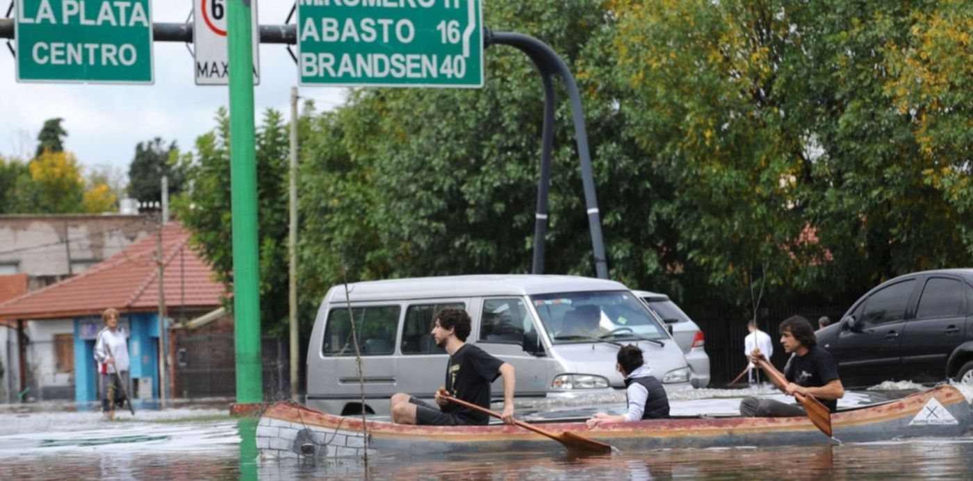 inundación 2 de abril la plata inundados