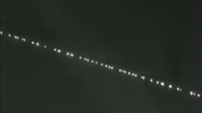 otra vez podra verse el tren de satelites de elon musk en la plata