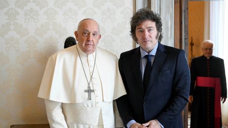 El presidente Javier Milei despidió al papa Francisco