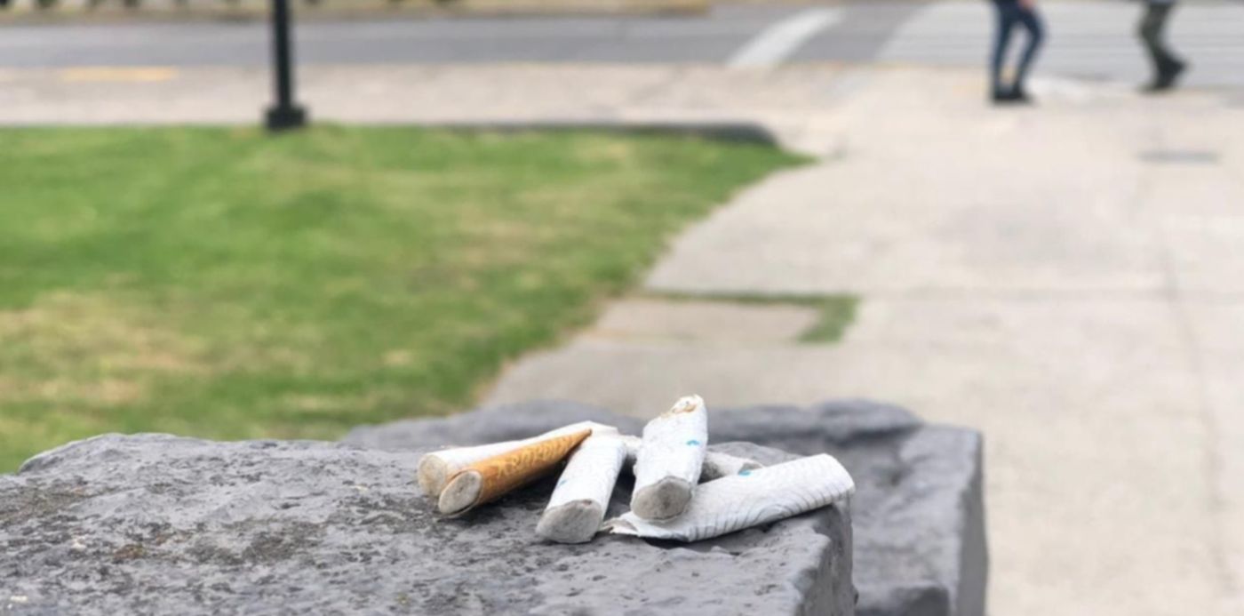 colillas de cigarrillo