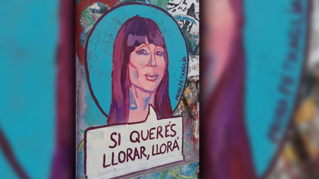 pintaron un mural de moria casan en la plata y asi reacciono la diva en redes