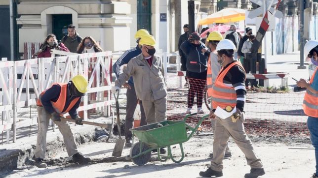 trasladan las paradas de micro de la avenida 1 por obras en la estacion de trenes