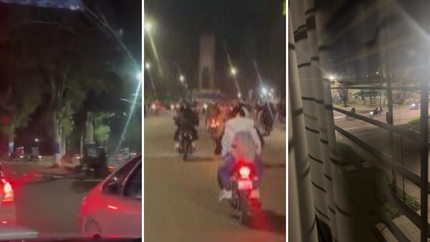 Una caravana de más de cien motos copó La Plata y causó enojo entre los vecinos