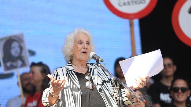 estela de carlotto critico las provocaciones de milei y villarruel