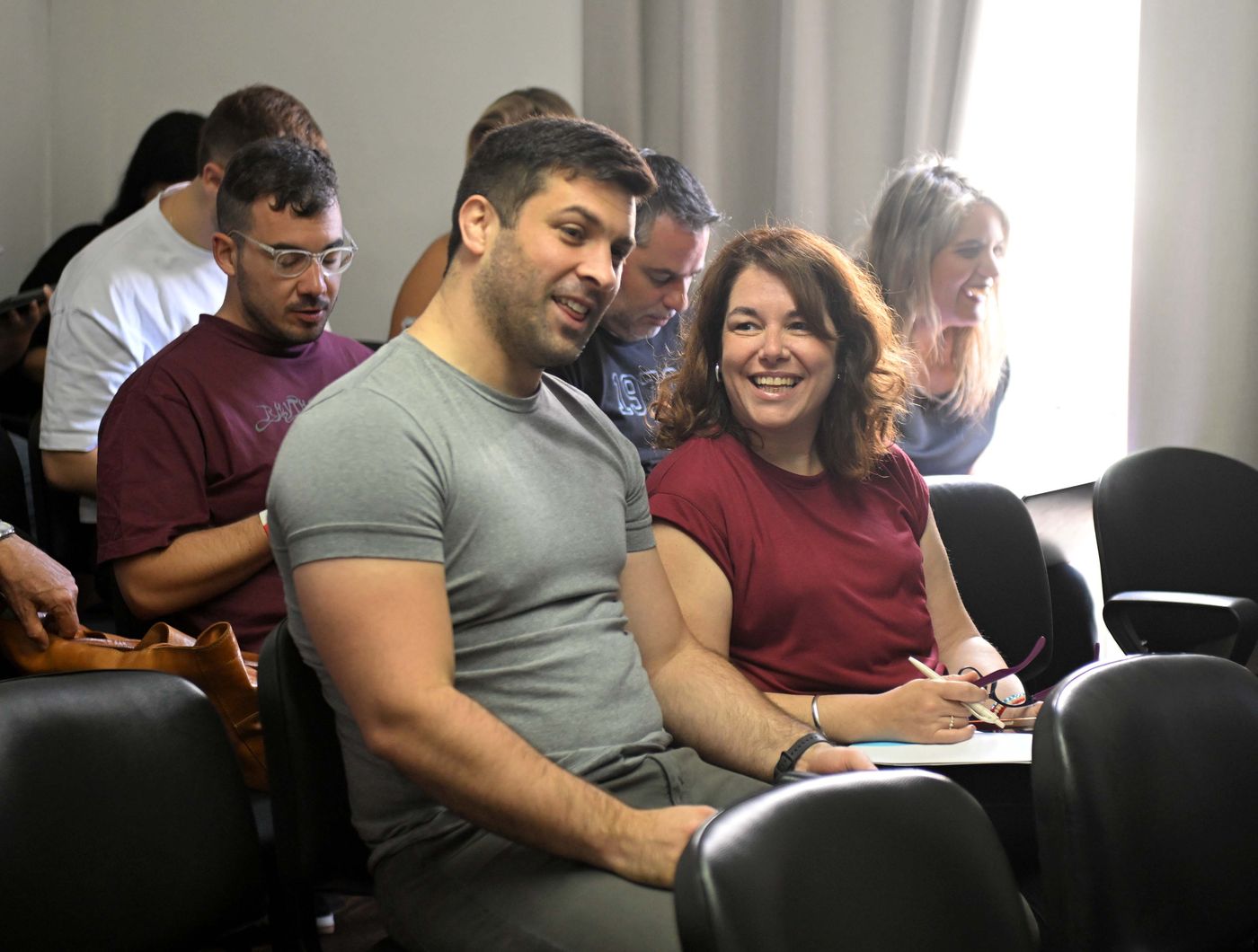 El concejal radical Gustavo Staffolani y la edil libertaria Florencia Defeo El concejal radical Gustavo Staffolani y la edil libertaria Florencia Defeo