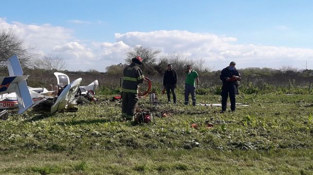 cayo una avioneta a metros de la autopista la plata-buenos aires