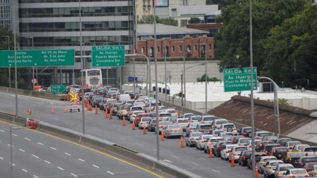 cortaran la autopista del viernes al domingo para hacer obras en la 25 de mayo