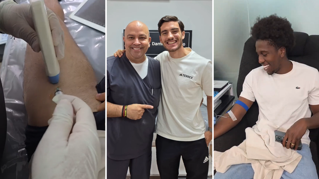 hurtado y melluso aceleraron su recuperacion con un novedoso tratamiento