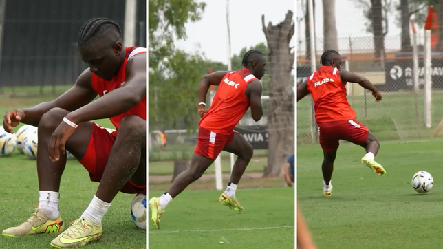 edwuin cetre se mostro entrenando en city bell y reactivo las especulaciones sobre su futuro