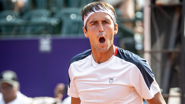 tomas etcheverry avanzo tras un partido accidentado y se metio en los cuartos de final en brasil