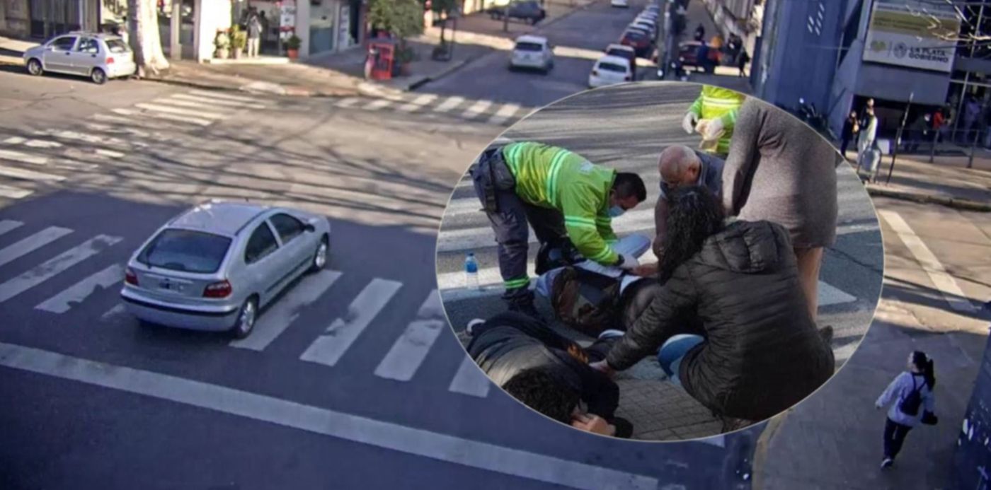 Auto que chocó y huyó en 18 y 53