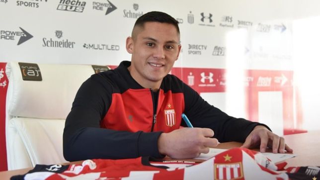 estudiantes: fuentes puso la firma, conto que lo comparan gary medel y esta en condiciones de jugar