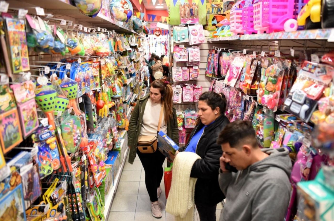 Jugueterías en la previa del día del niño