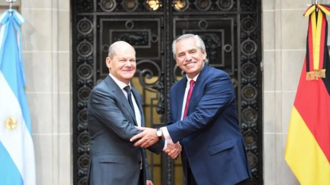 alberto fernandez y el canciller de alemania buscan potenciar la cooperacion energetica
