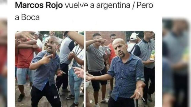 estudiantes, veron y river: todos los memes tras la presentacion de marcos rojo en boca