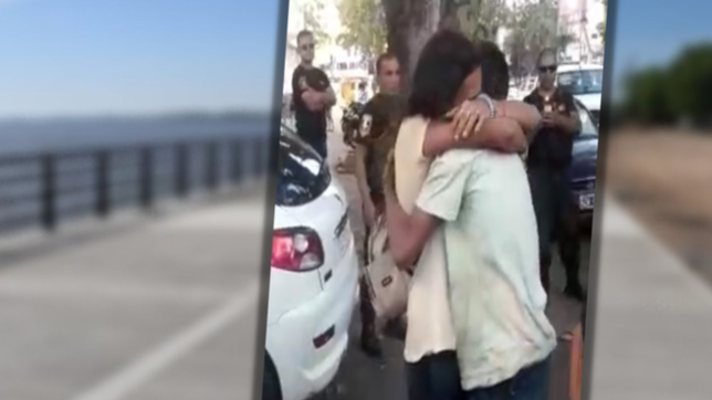 video: asi fue el emotivo reencuentro de rodrigo con su mama tras ser hallado en ensenada