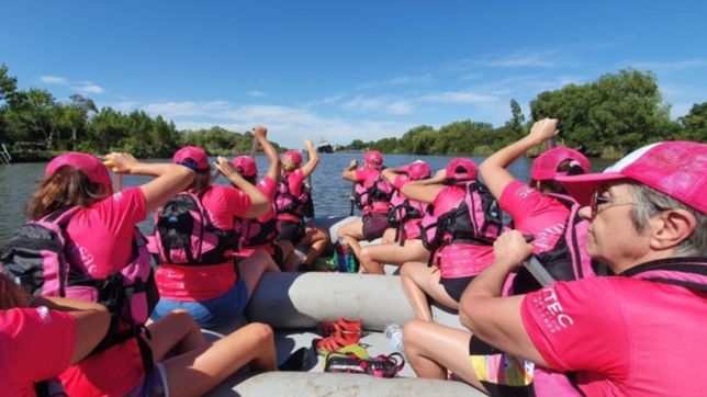 un grupo de remadoras representara a las platenses en el dia internacional de la mujer