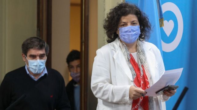 carla vizzotti fue operada de apendicitis aguda y se recupera favorablemente