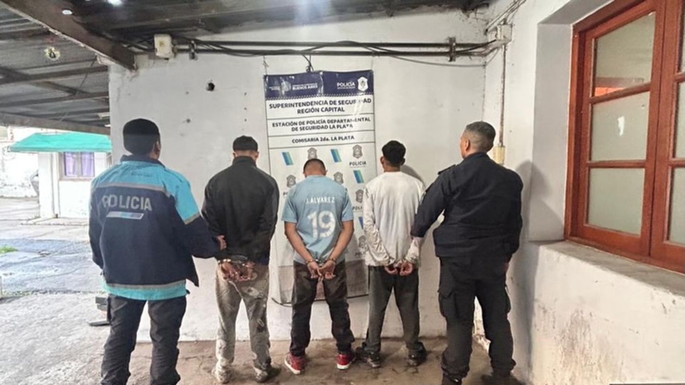 Los cuatro ladrones detenidos en La Plata tienen entre 17 y 20 a&ntilde;os y tres de ellos ya ten&iacute;an antecedentes de robo
