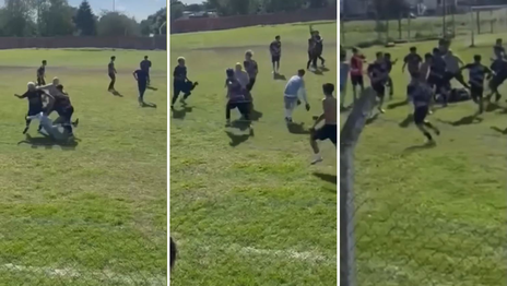 Suspenden a 35 jugadores de la Liga Amateur Platense tras una batalla campal en un partido Suspenden a 35 jugadores de la Liga Amateur Platense tras una batalla campal en un partido