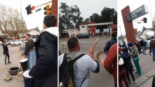 corte y protesta en el hospital de romero: solo atienden guardias y apuntan al director