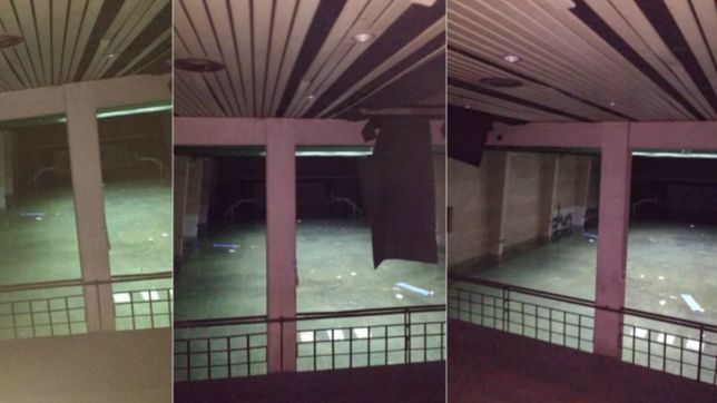 una escuela del centro platense se inundo por el temporal y hace tres semanas que esta sin luz