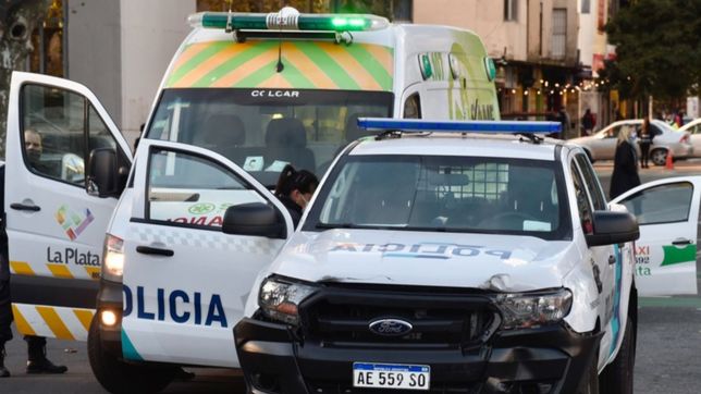 salvaje pelea en la plata: discutio con un vecino y ataco a la policia con un palo