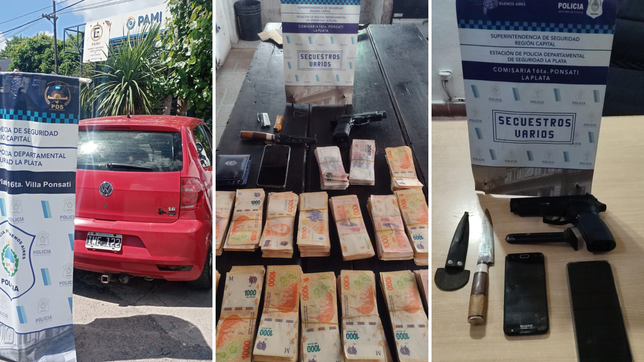 robaron un camion de gaseosas en la plata con una replica de pistola y cayeron tras una persecucion