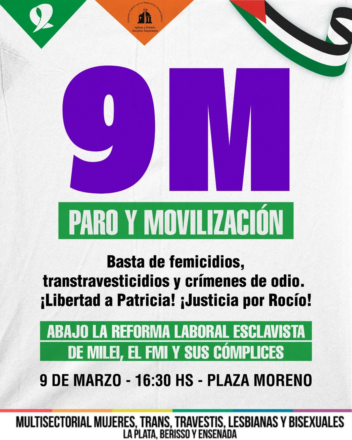 La conmemoraci&oacute;n del D&iacute;a Internacional de las Mujeres Trabajadoras en La Plata se desarrollar&aacute; el lunes 9