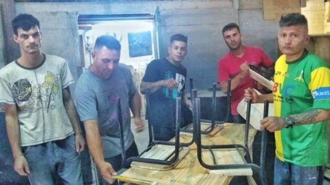 presos de gorina ayudaron a una familia de la plata que perdio todo en un incendio